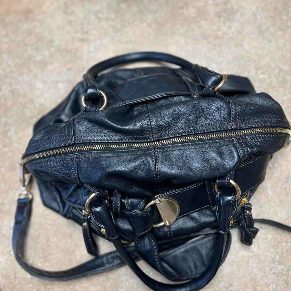 Steven Black Leather Bag - Picture 5 of 9